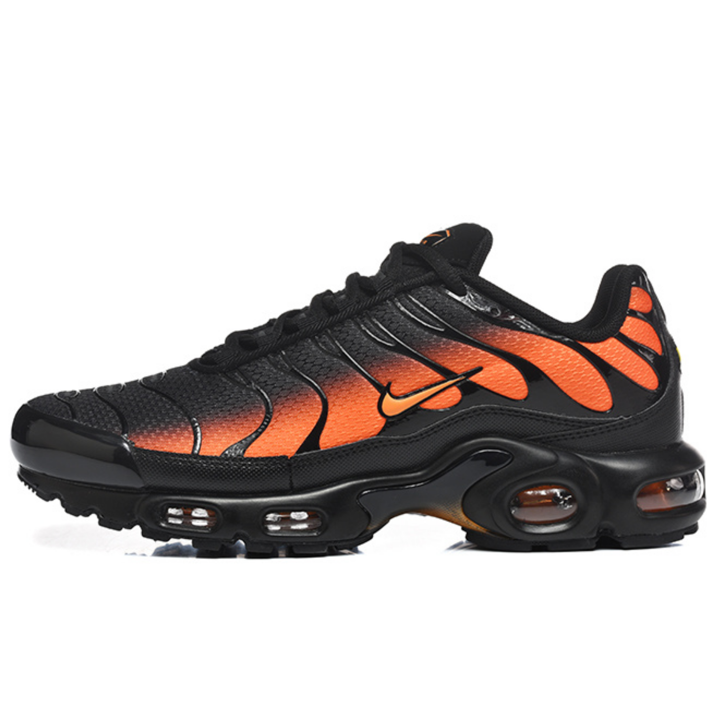 Nike Air Max Plus - Black Bright Crimson Sunset