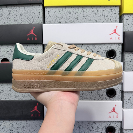 Adidas Gazelle Bold - Wonder White Collegiate Green