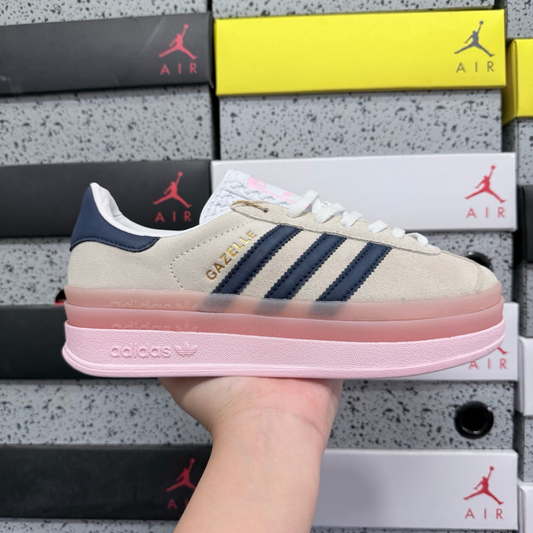 Adidas Gazelle Bold - Grey Pink Gold Metallic