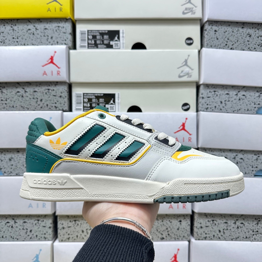 Adidas Drop Step Low 2.0 - White / Collegiate Green / Cyber Yellow