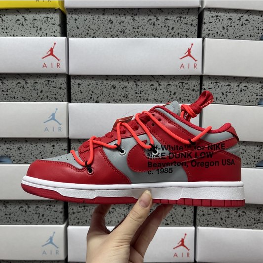 Off-White X Nike SB Dunk Low - University Red
