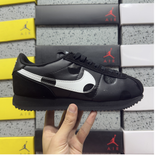 Nike Cortez - Polka Dots Black White