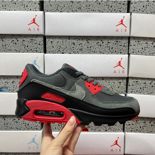 Nike Air Max 90 - Iron Grey Fire Red