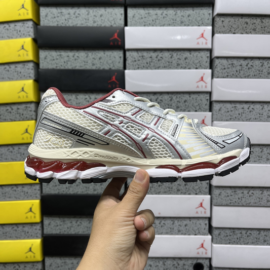 Asics Gel Kayano 12.1 - Cream Pure Silver Burgundy