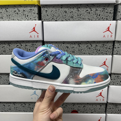 Futura Laboratories X Nike SB Dunk Low - Bleached Aqua