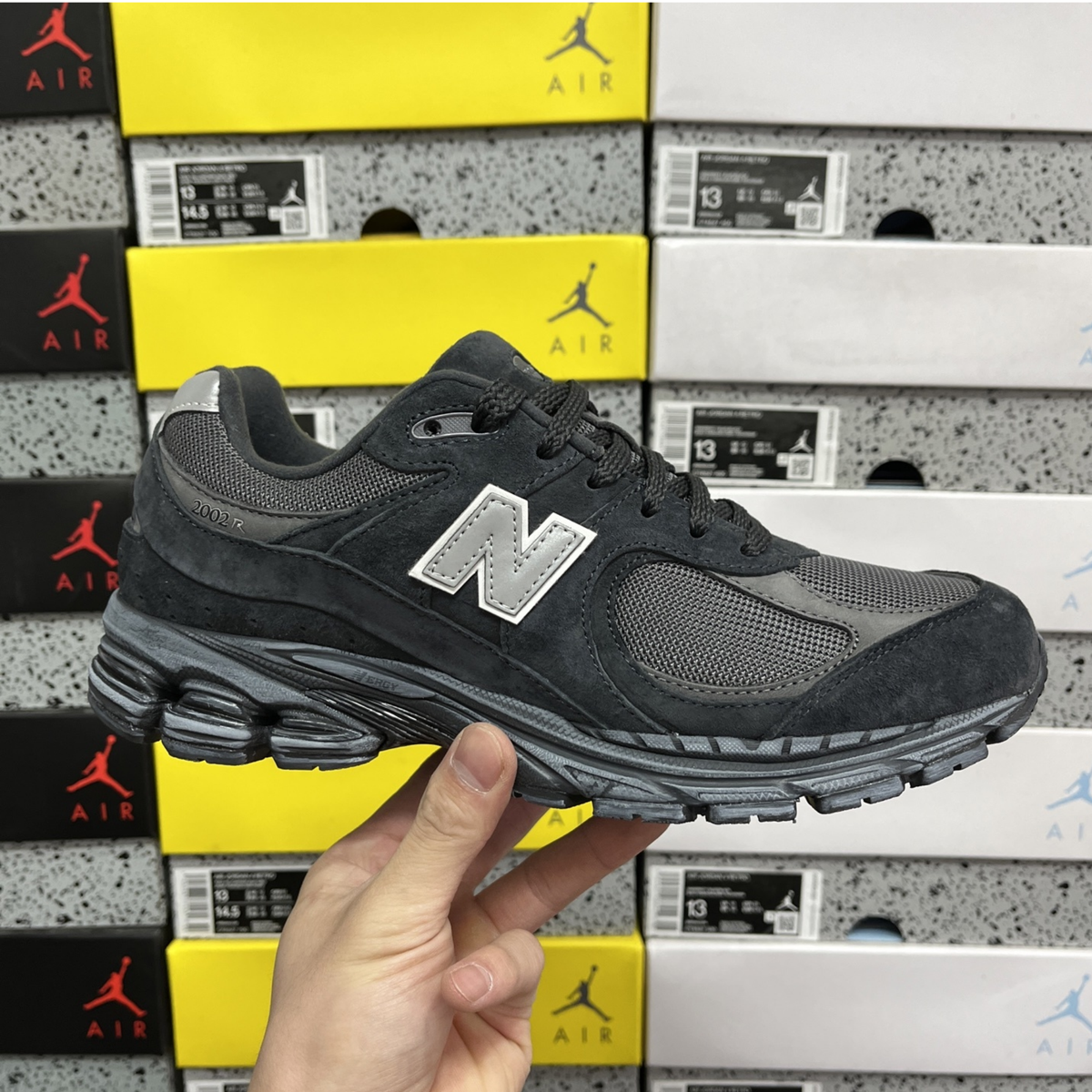 New Balance 2002R - Black Dark Grey