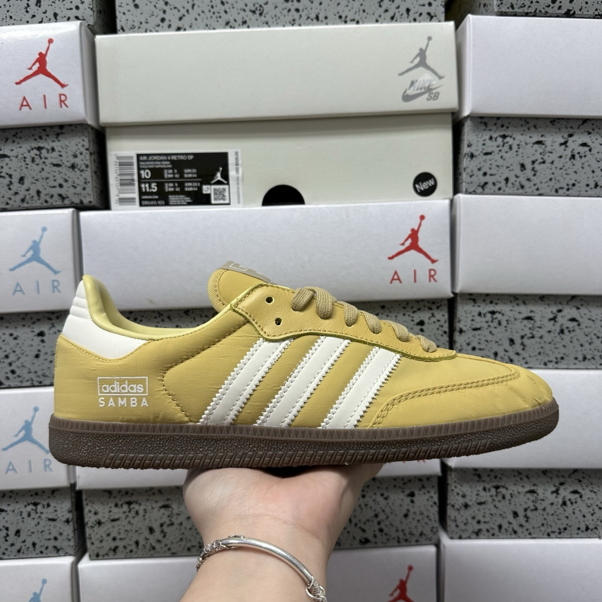 Adidas Samba -  Reflective Nylon Oat