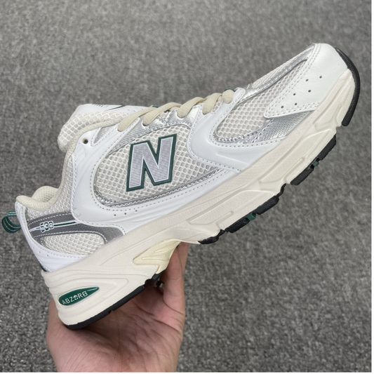 New Balance 530 - White Silver Green