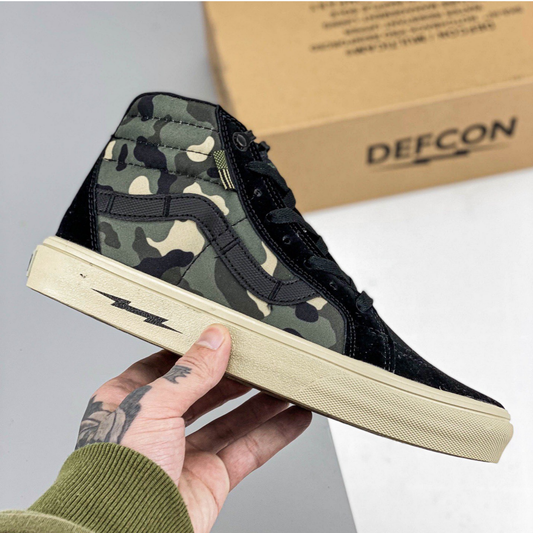 DEFCON X Vans Sk8-Hi Notchback Pro - Multicam Black