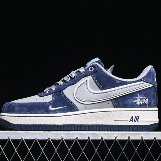 Stüssy x Nike Air Force 1 Low - Midnight Blue/White
