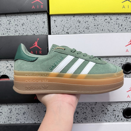 Adidas Gazelle Bold - White Grass Brown