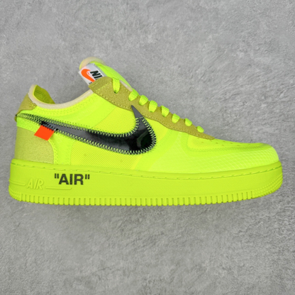 Off White x Nike Air Force 1 Low - Volt