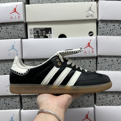 Wales Bonner x Adidas Samba - Pony Tonal Core Black