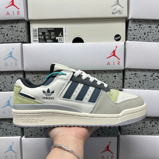 Adidas Forum Low - White Blue Green