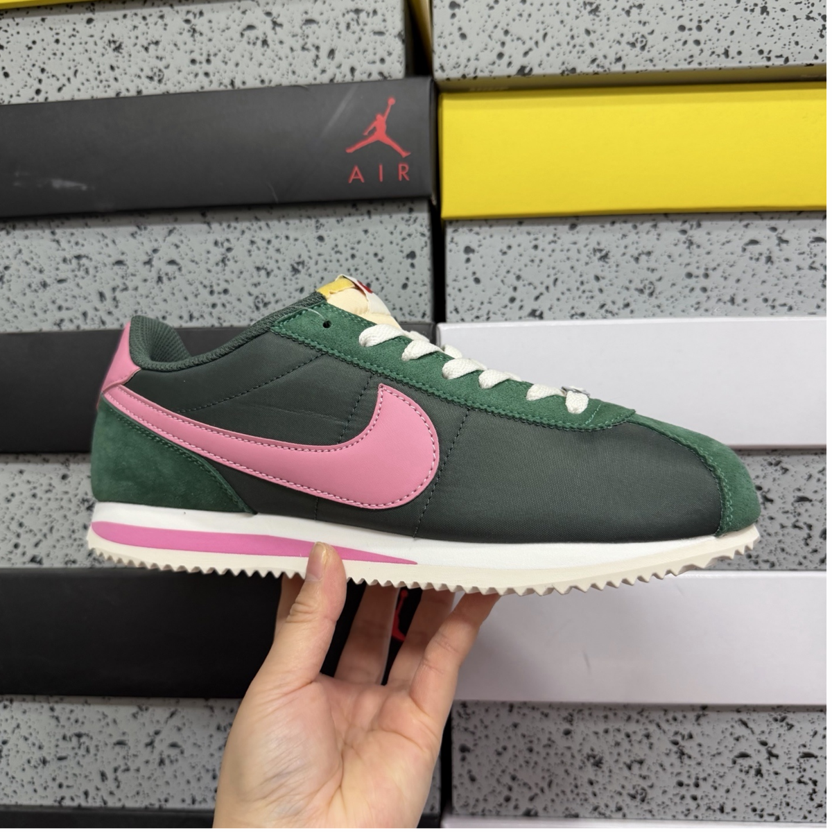 Nike Cortez Textile - Fir/Pinksicle