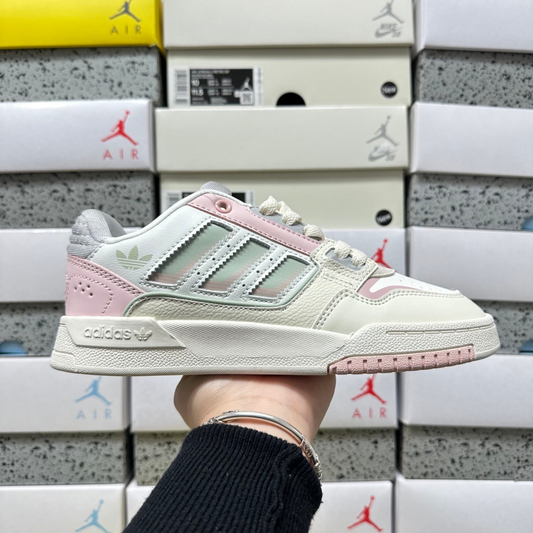 Adidas Drop Step Low 2.0 - White Linen Green / Pink