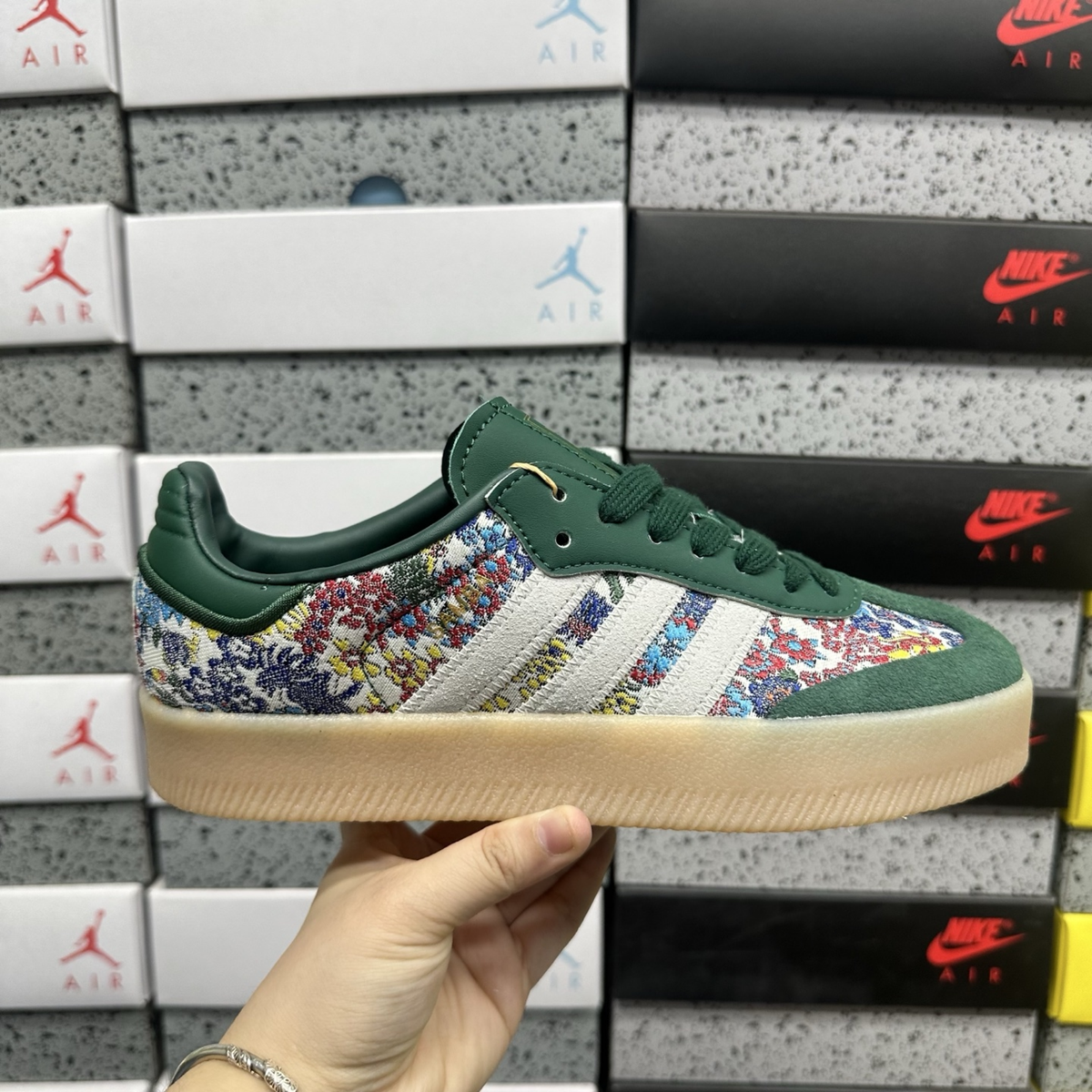 Liberty London x Adidas Samba - Collegiate Green