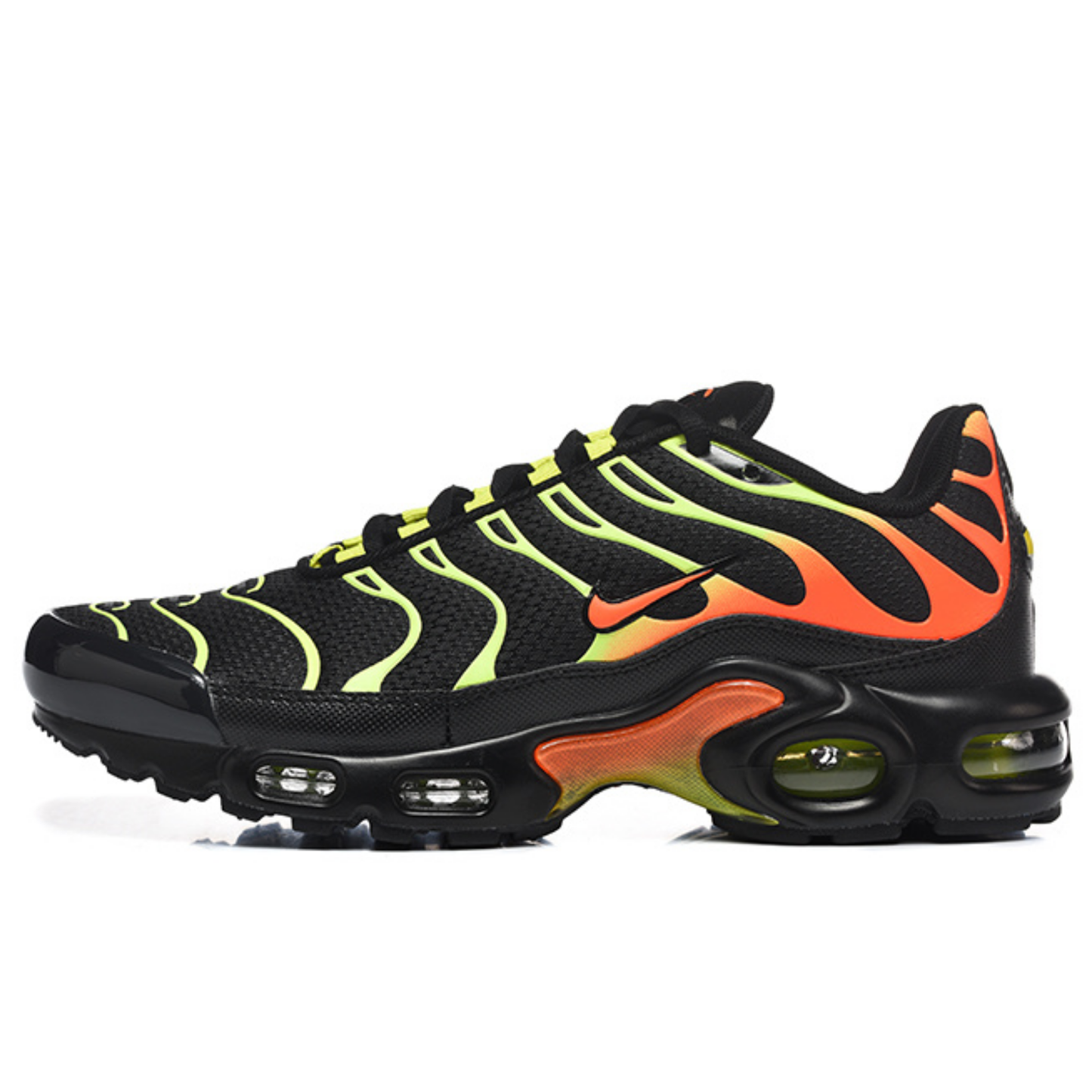 Nike Air Max Plus - Black Volt Solar Flare