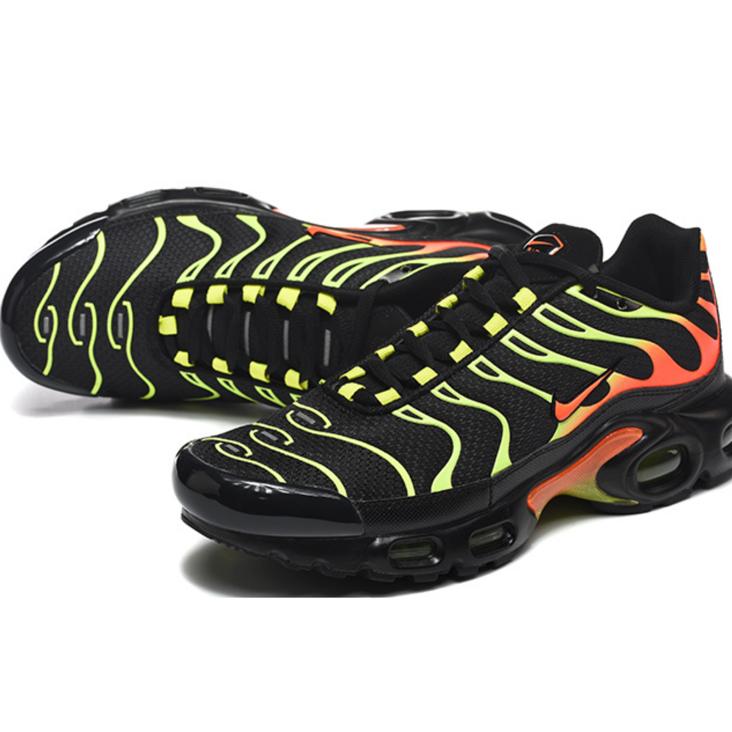 Nike Air Max Plus - Black Volt Solar Flare
