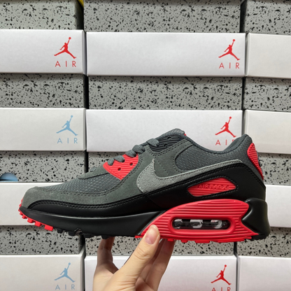 Nike Air Max 90 - Iron Grey Fire Red