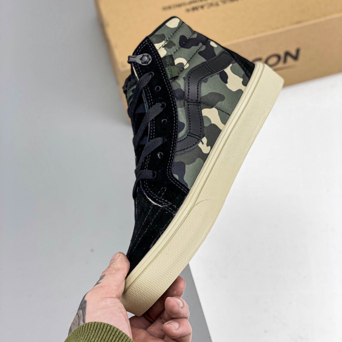 DEFCON X Vans Sk8-Hi Notchback Pro - Multicam Black