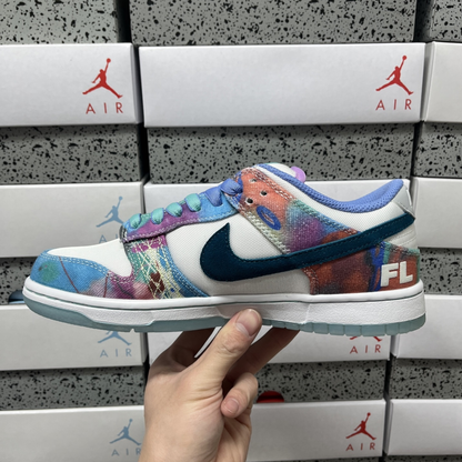 Futura Laboratories X Nike SB Dunk Low - Bleached Aqua