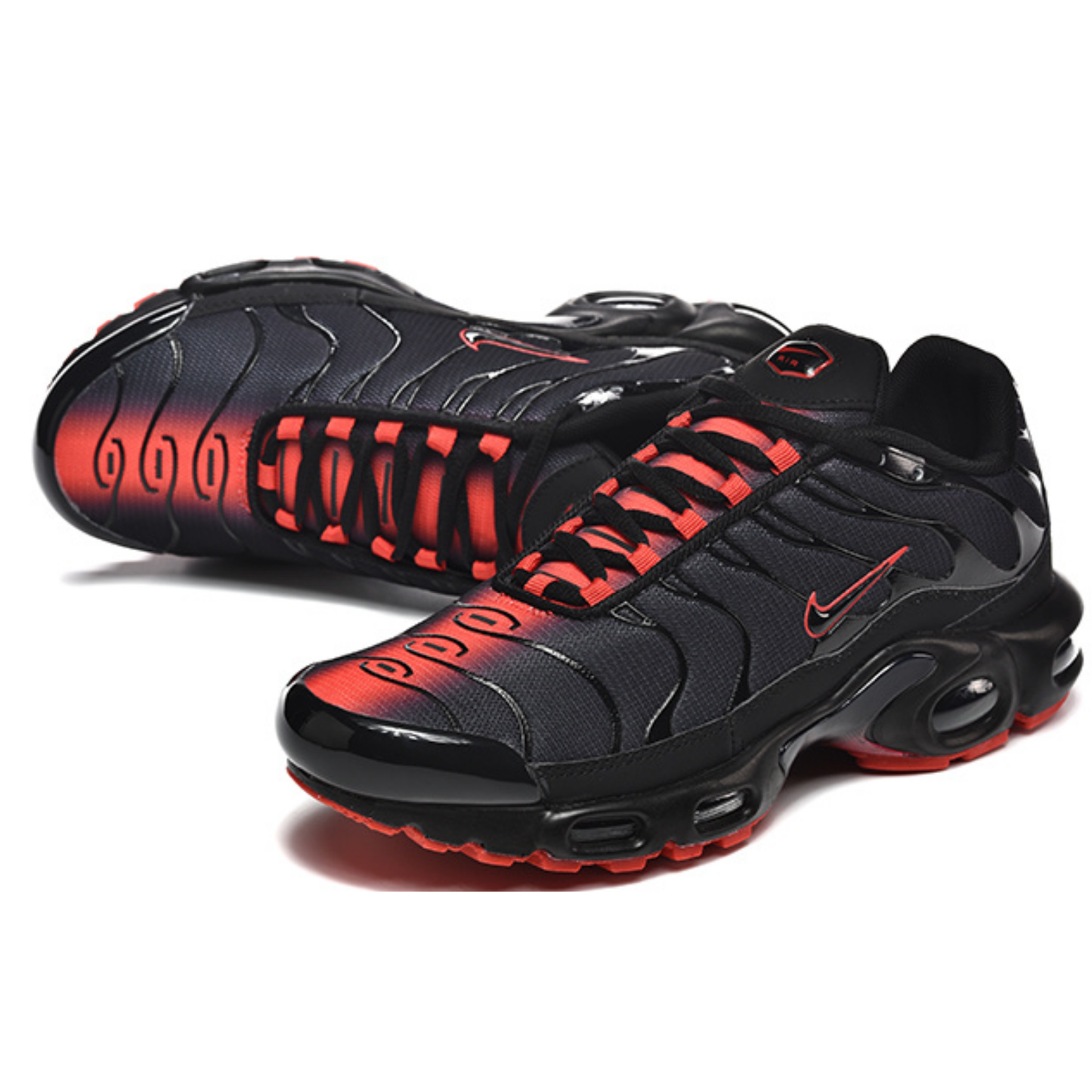 Nike Air Max Plus - Black Bright Crimson Inverse