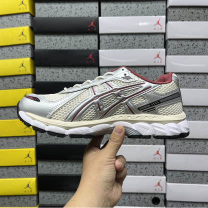 Asics Gel Kayano 12.1 - Cream Pure Silver Burgundy
