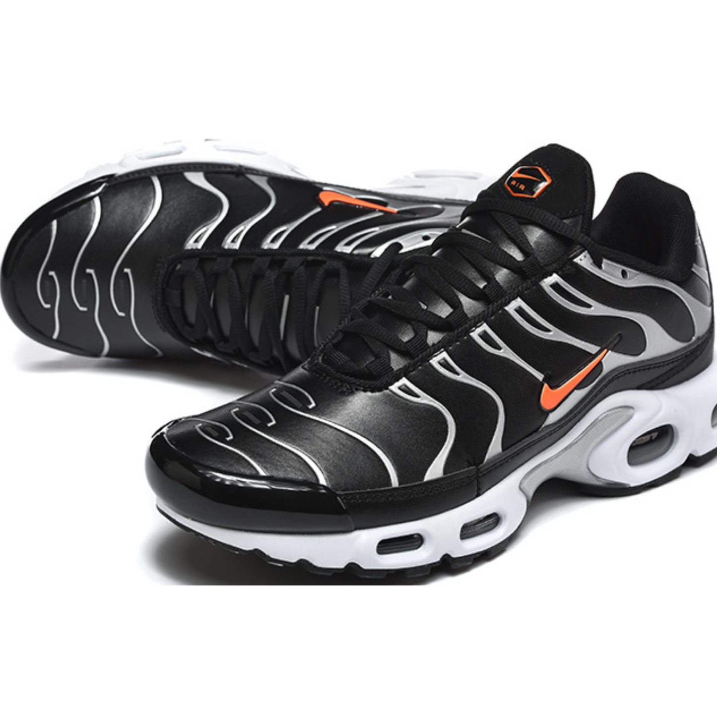 Nike Air Max Plus G - Black Metallic Silver Total Orange