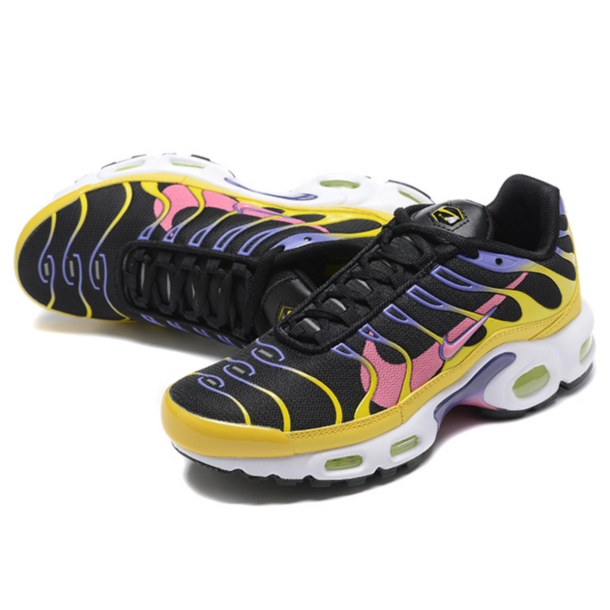 Nike Air Max Plus - Black Multi-Color Yellow Pink