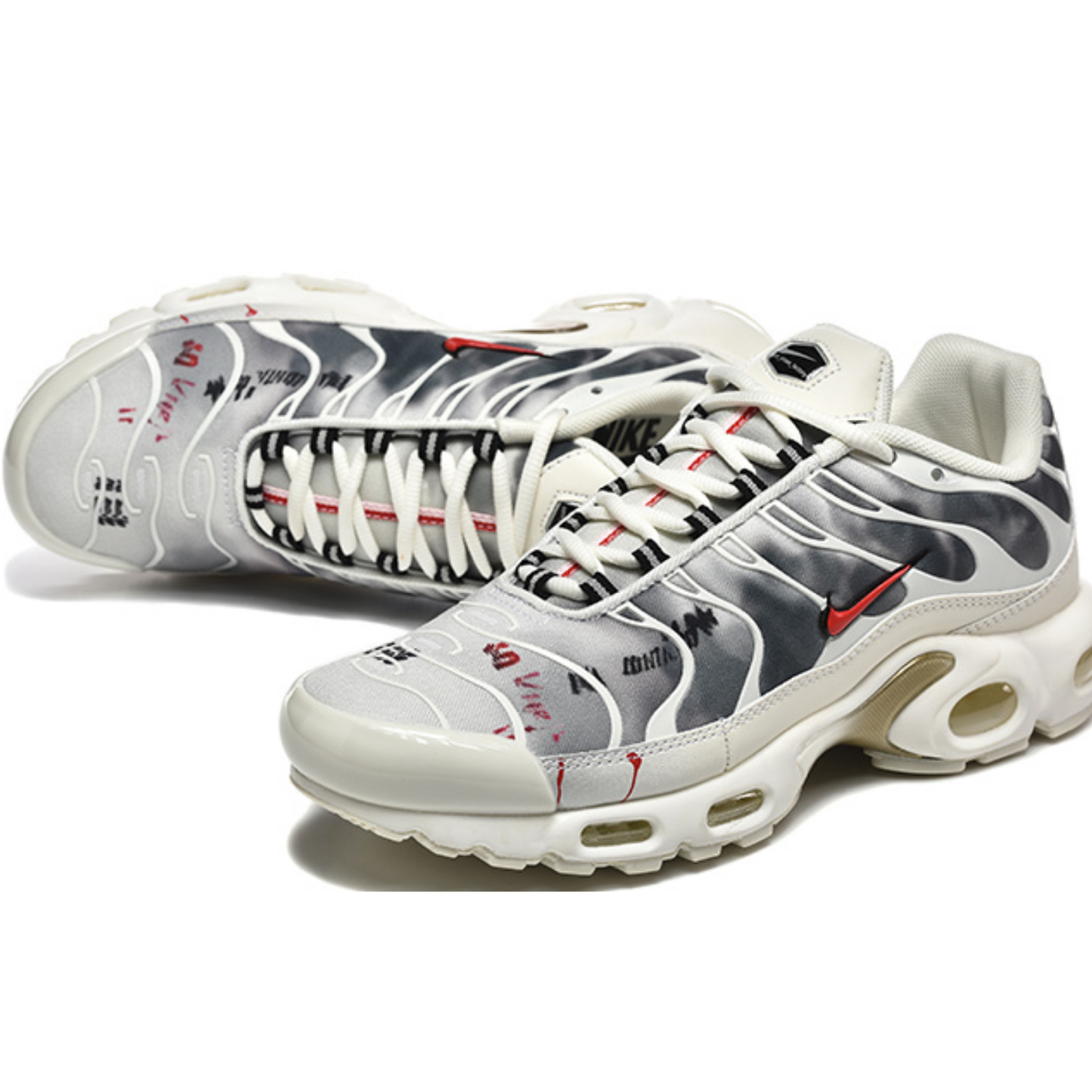 Nike Air Max Plus - Graffiti White University Red
