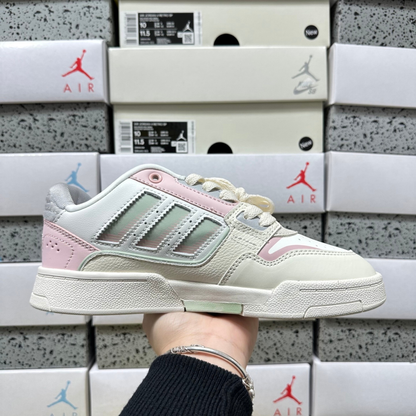 Adidas Drop Step Low 2.0 - White Linen Green / Pink