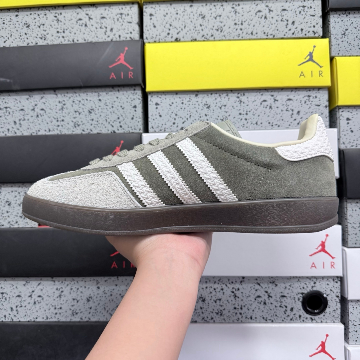Adidas Gazelle Indoor - Silver Green Core Black