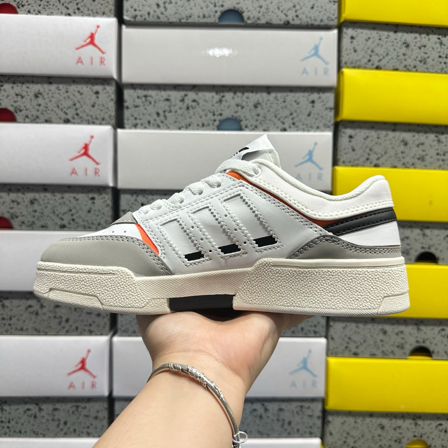 Adidas Drop Step Low - White / Orange