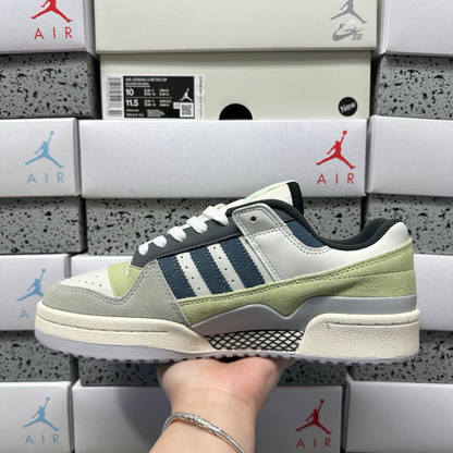 Adidas Forum Low - White Blue Green
