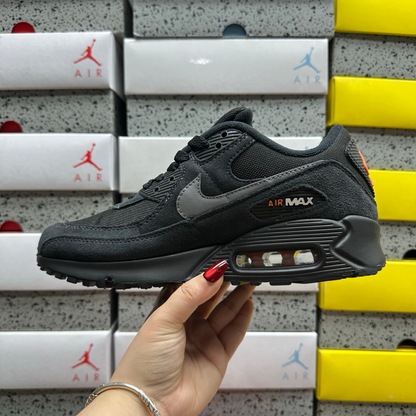 Nike Air Max 90 - Black Metallic Cool Grey Orange
