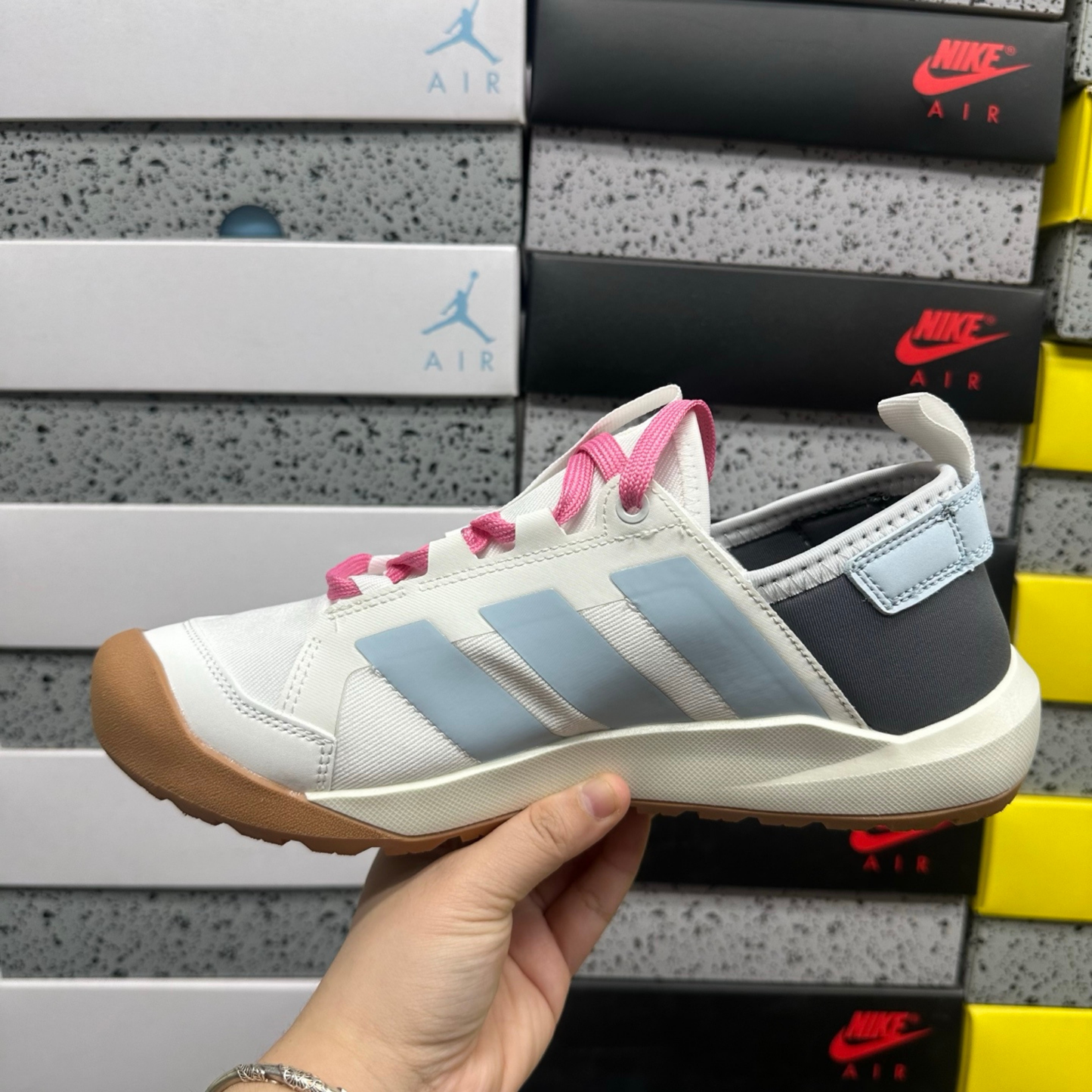 Adidas Terrex Daroga Cordura - White Light Blue Pink