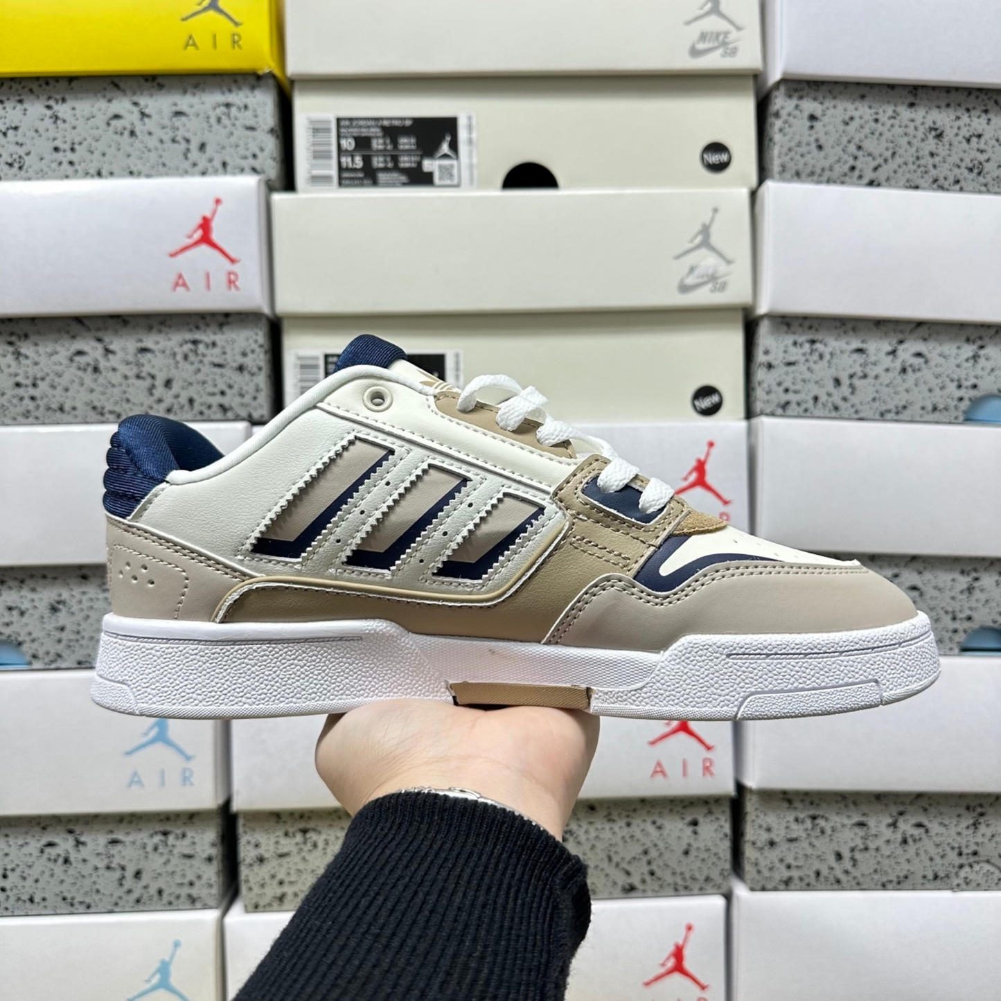 Adidas Drop Step Low 2.0 - White Tint Night Indigo