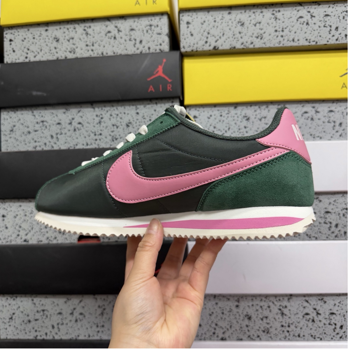 Nike Cortez Textile - Fir/Pinksicle