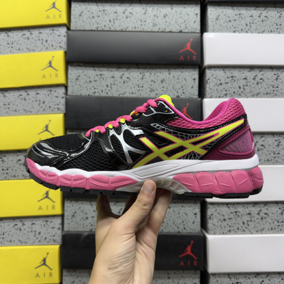 Asics Gel Nimbus 16 - Black / Hot Pink / Flash Yellow