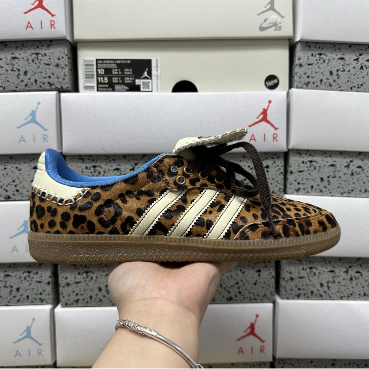 Wales Bonner x Adidas Samba -  Pony Leopard