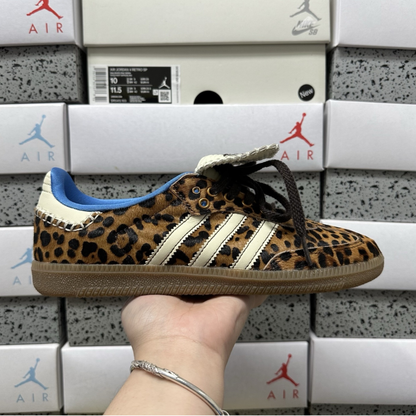Wales Bonner x Adidas Samba -  Pony Leopard
