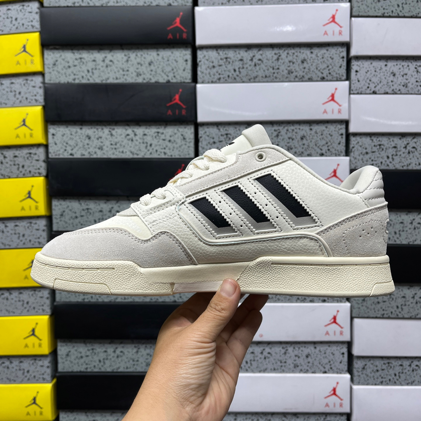 Adidas Drop Step Low 2.0 - Cream White / Core Black / Alumina