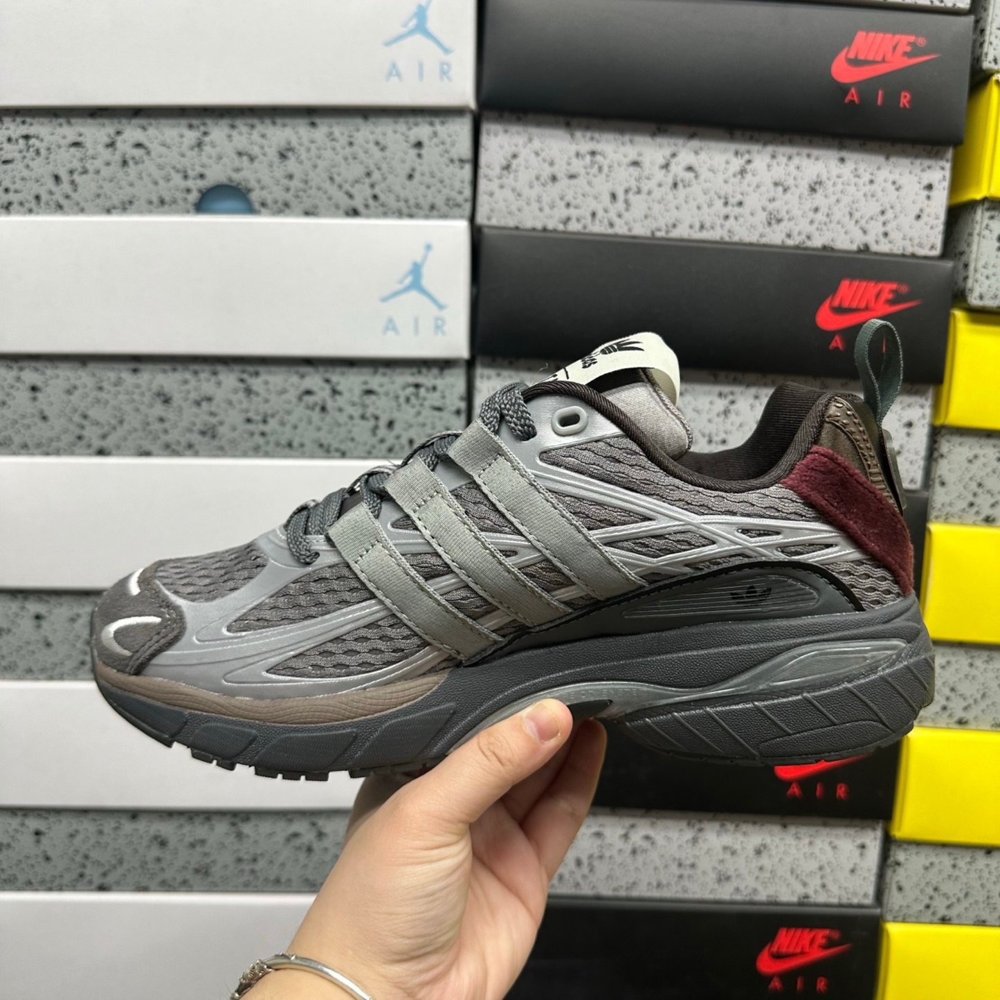 SFTM x Adidas Adistar Cushion - Silver/Grey