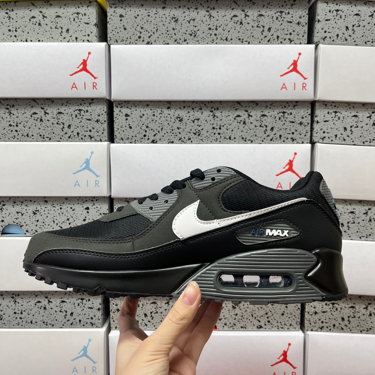 Nike Air Max 90 - Black Iron Grey Marina