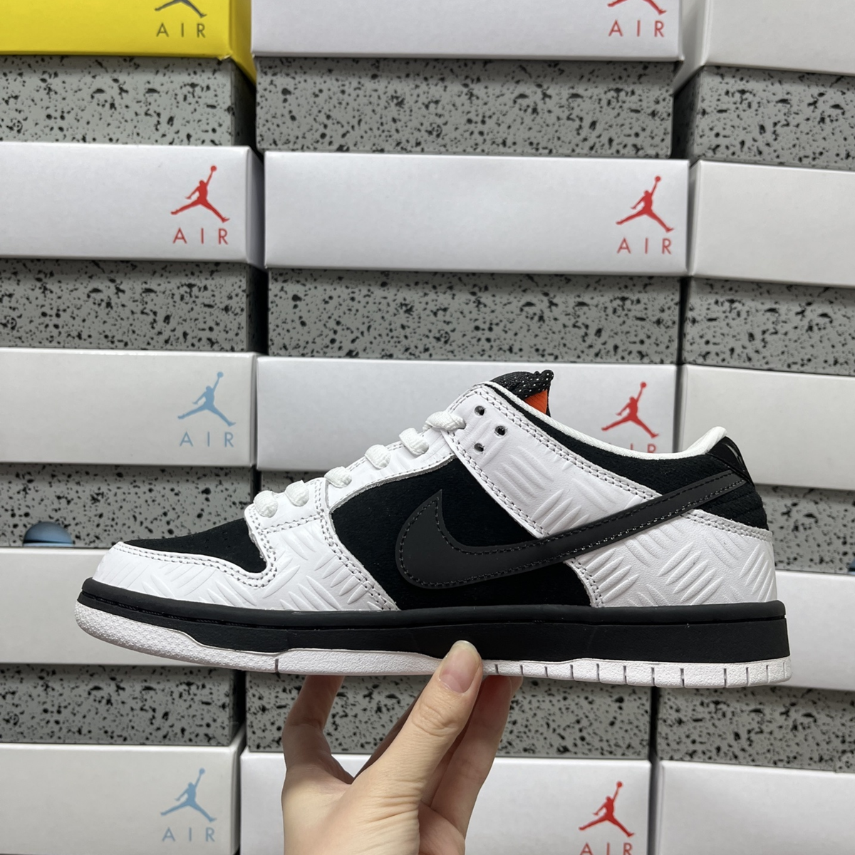 TIGHTBOOTH X Nike Dunk Low Pro - Black and White