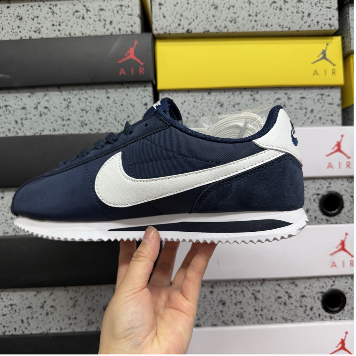 Nike Cortez Textile - Midnight Navy White
