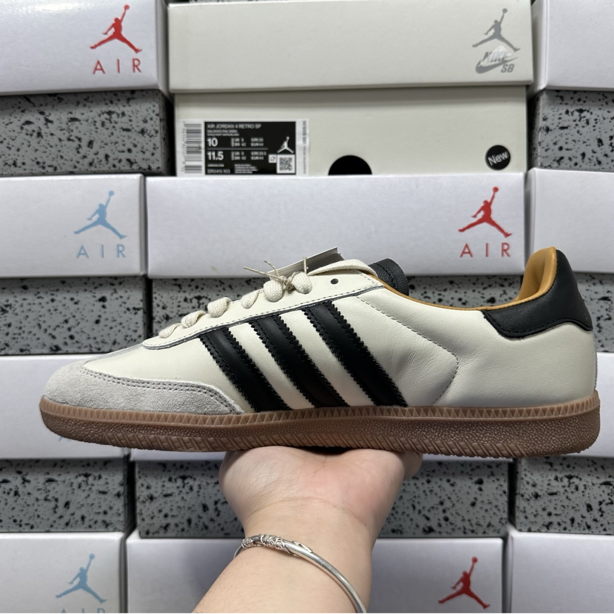 JJJJound x Adidas Samba - Made in Germany Off White