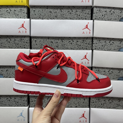 Off-White X Nike SB Dunk Low - University Red