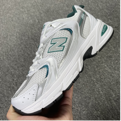 New Balance 530 - White Silver Green